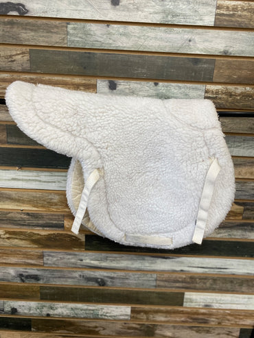 USED Medallion Super Quilt Quilted Fleece Fitted Pad Full White