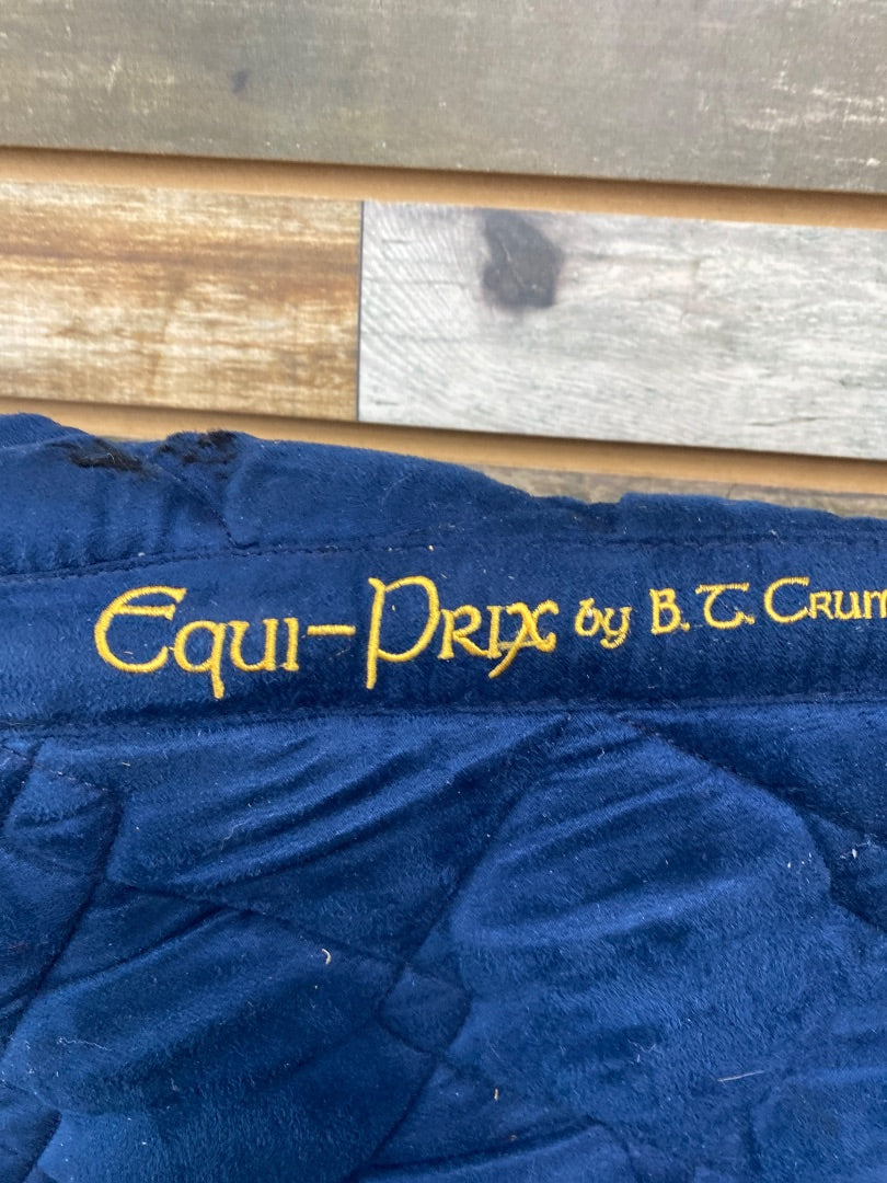 USED Equi-Prix Dressage Pad Full Navy Blue