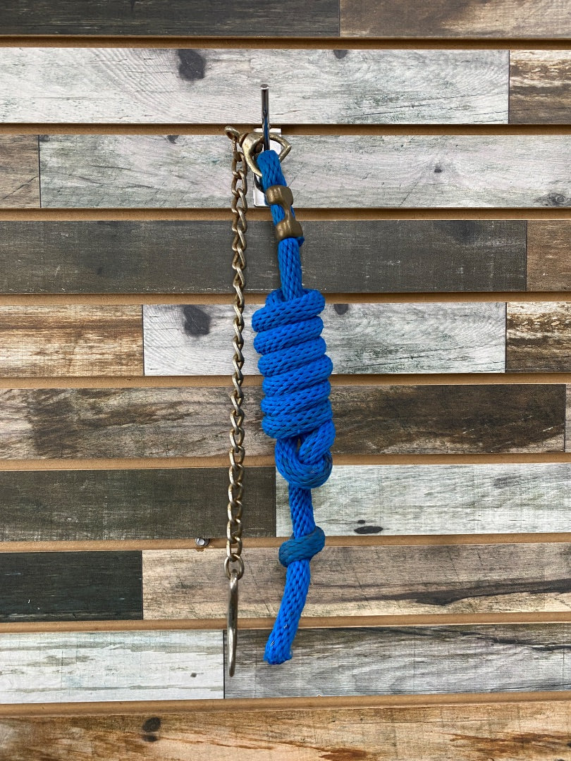 USED Lead Rope w/ Stud Chain Blue