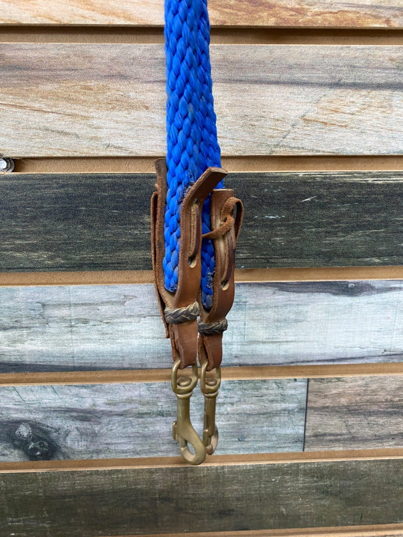 USED Nylon Western Reins Pony Blue