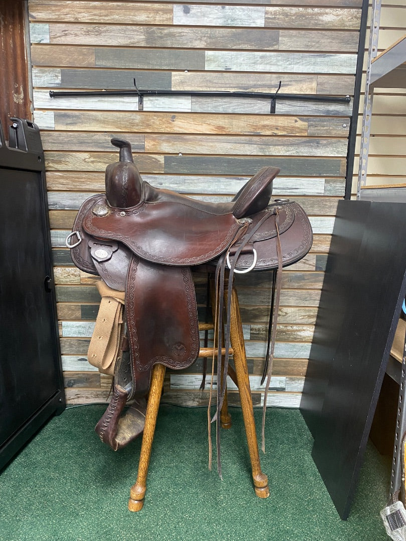 USED Circle Y Alpine Flex2 Trail Border Trail Saddle