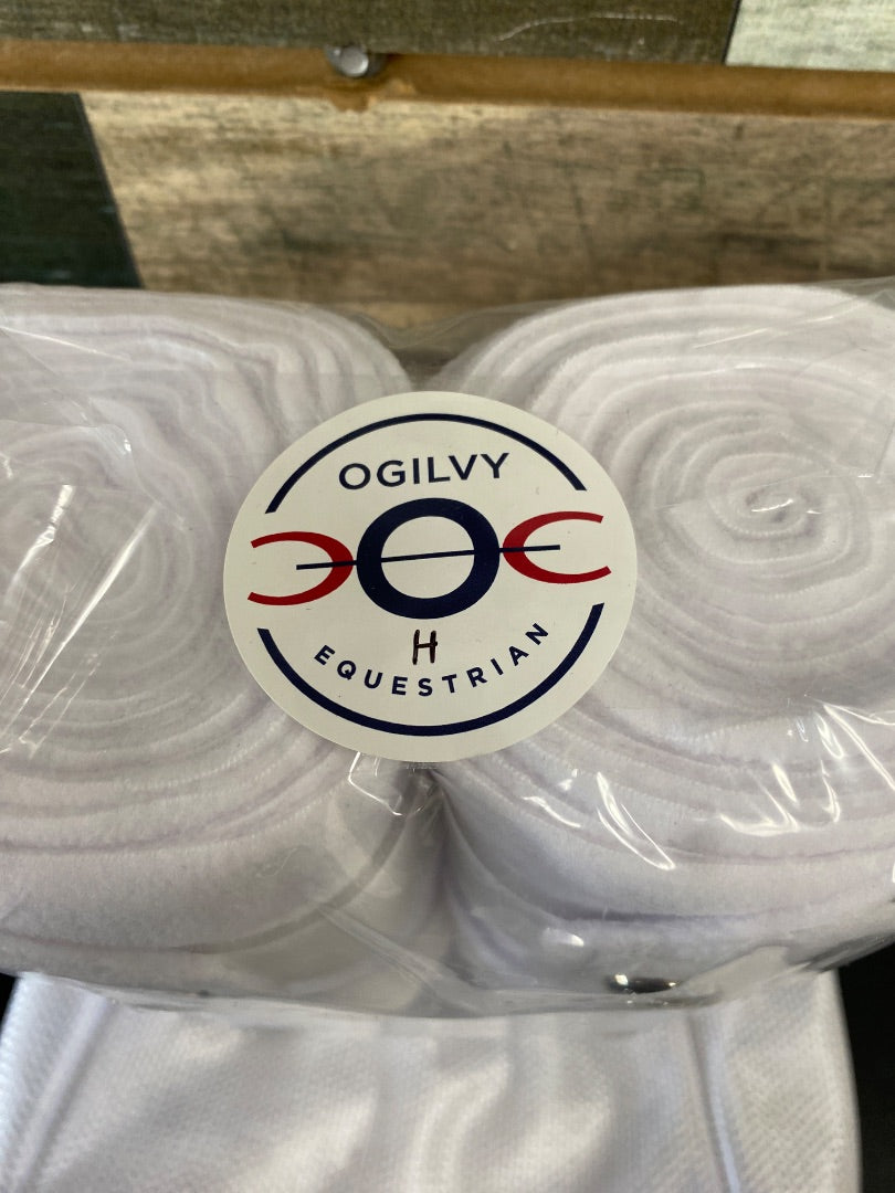 USED Ogilvy NWT Polo Wraps (4) Horse White