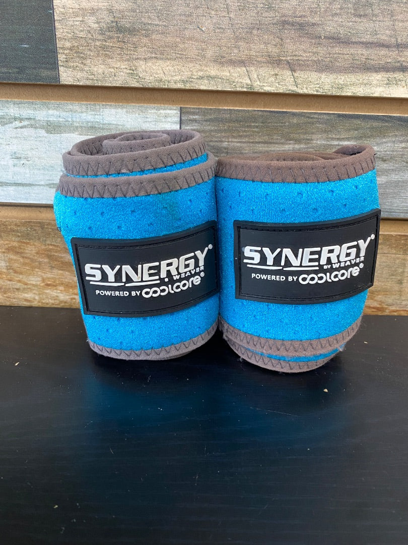 USED Synergy By Weaver Iceing Polo Wraps Horse Blue