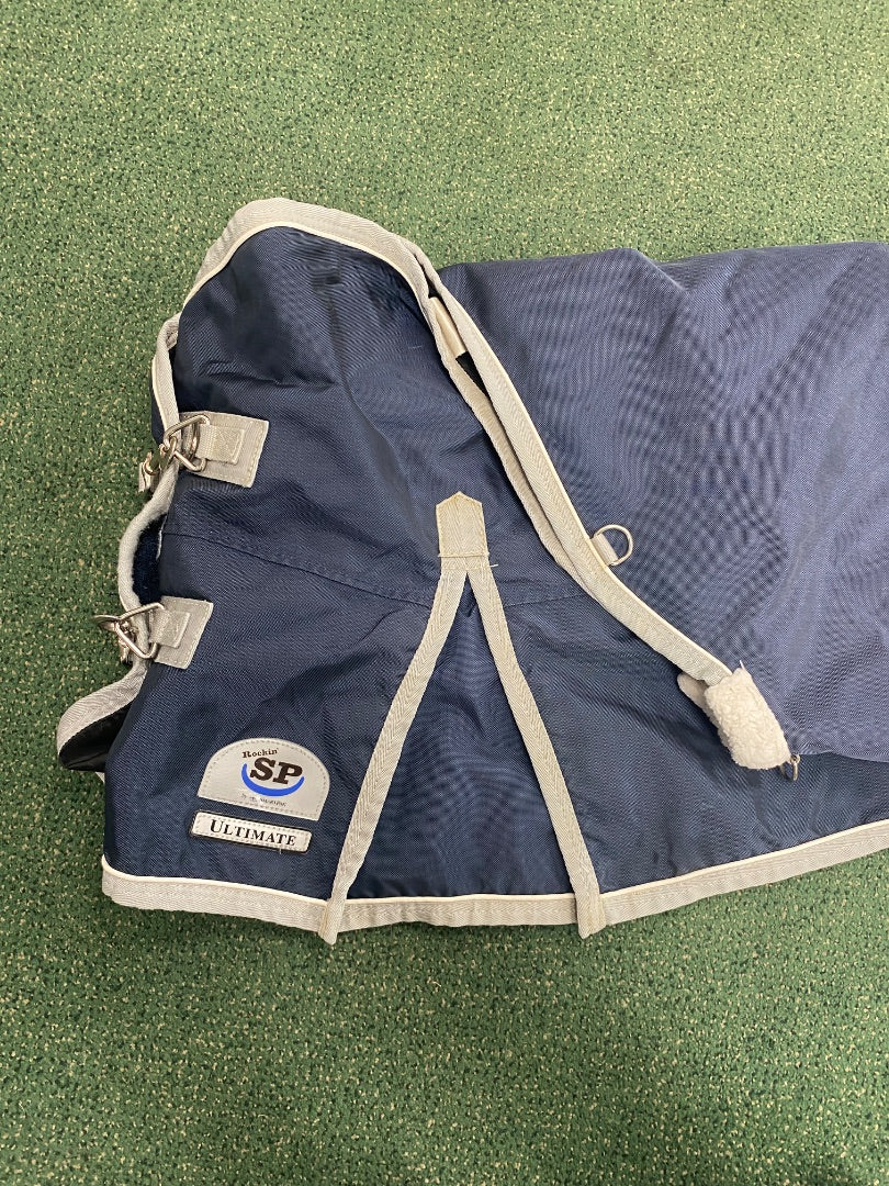 USED Smart Pak Rockin SP Turnout Blanket 78" Navy