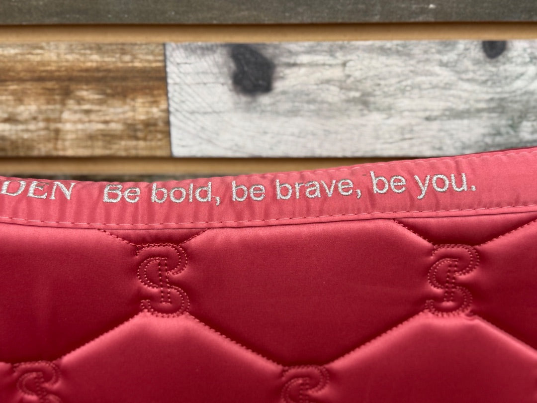 USED PS of Sweden Jump Saddle Pad in Berry Pink | HORSE, "Be bold, be brave, be you"
