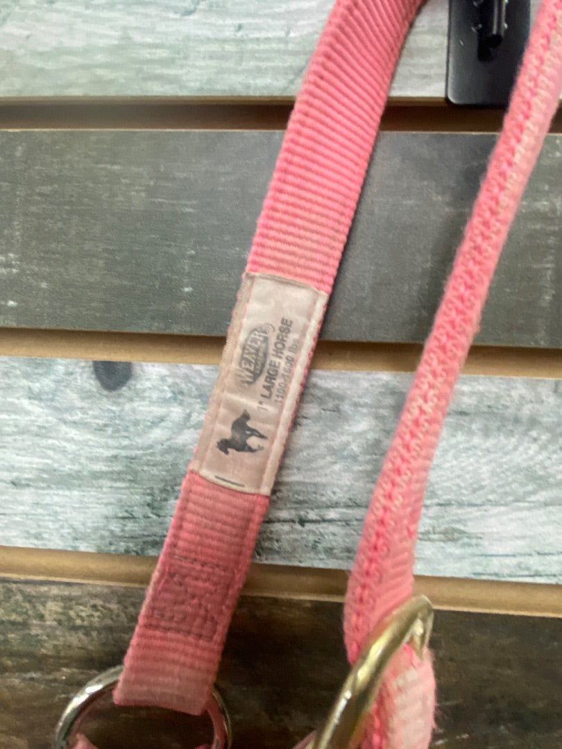 USED Weaver Nylon Halter Large Pink