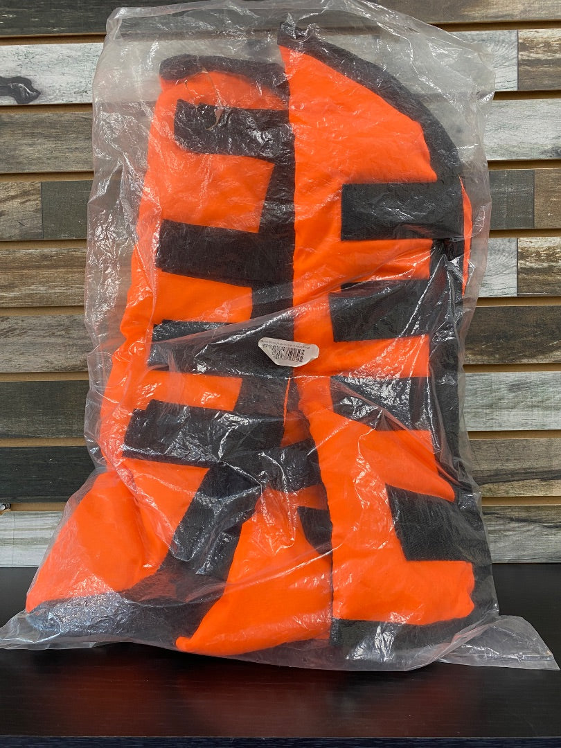 USED Nylon Shipping Boots Horse Neon Orange