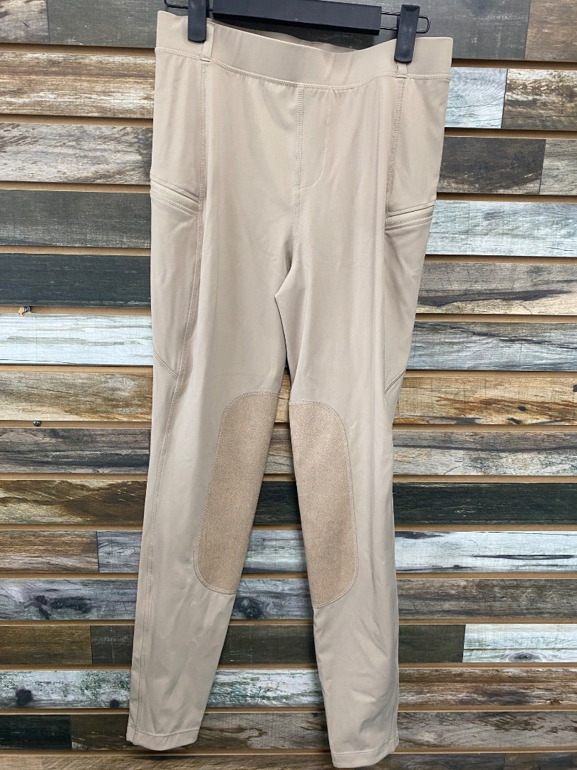 USED Private Edition Knee Patch Breeches 34L Tan