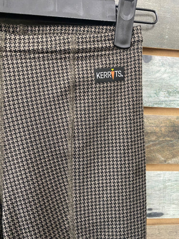 USED Kerrits Knee Patch Tights Medium Brown