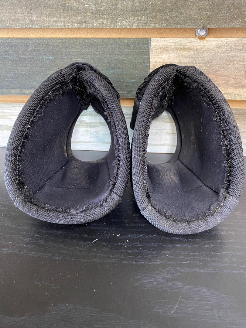 USED Classic Equine No Turn Western Bell Boots Medium Black