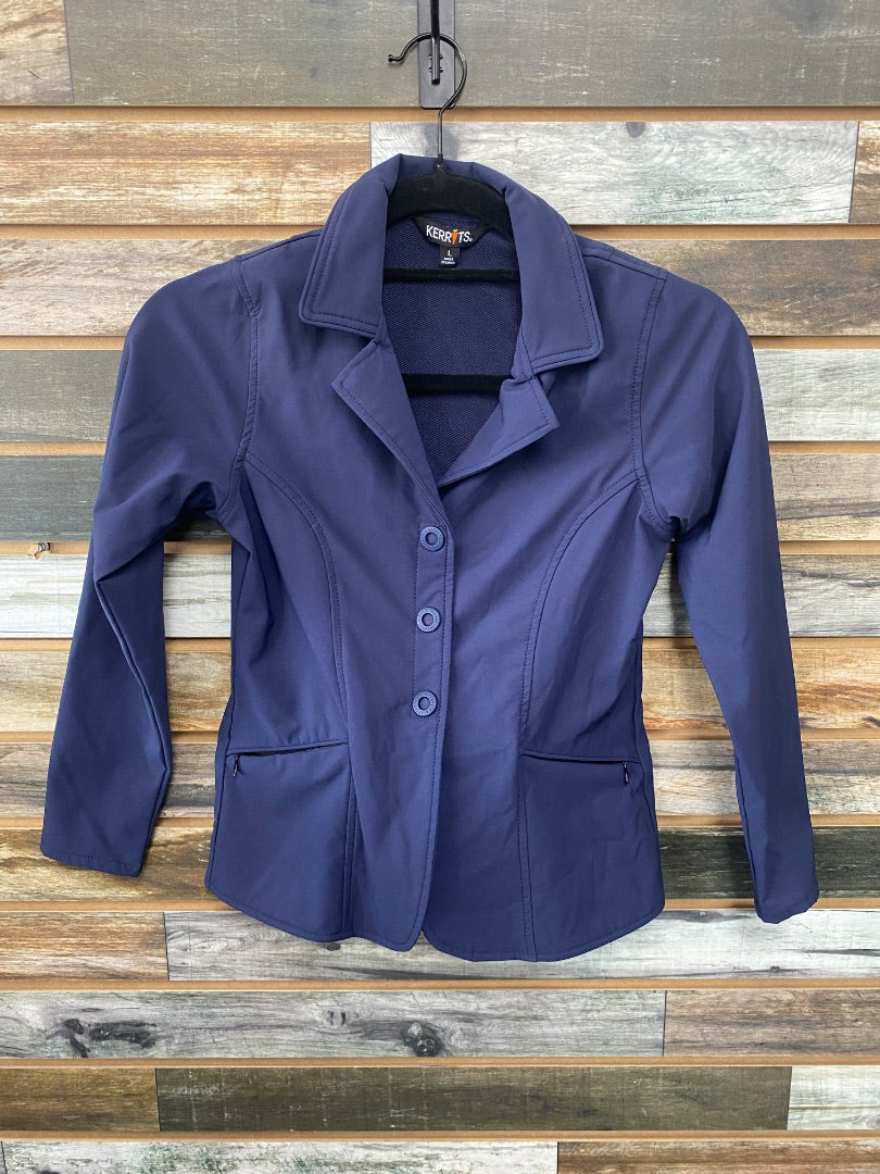 USED Kerrits Youth English Show Jacket Large Navy