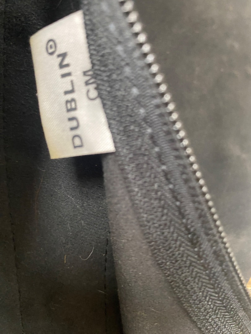USED Dublin Suede Half Chaps Large Black