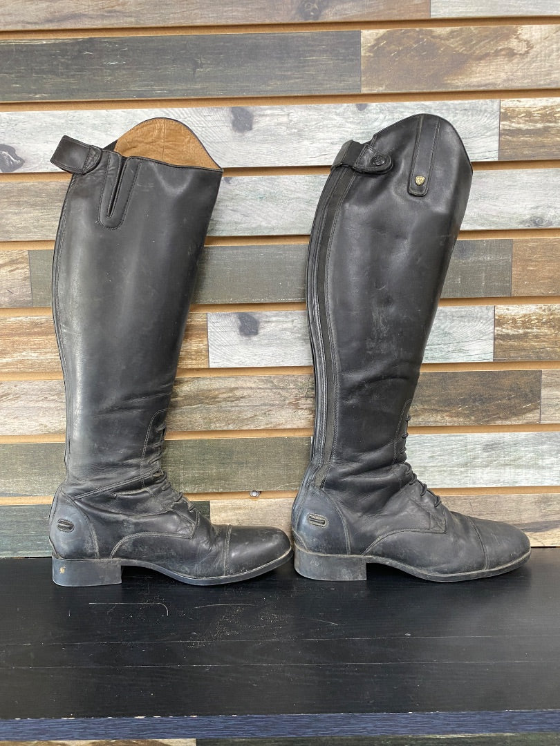 USED Ariat Heritage Field Boots 8 Regular Calf Short Height Black