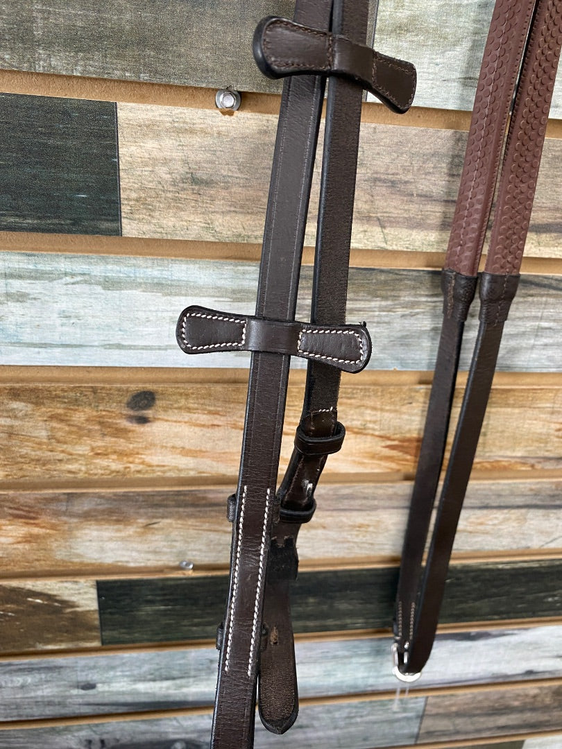 USED Exion Rubber Reins 54" Brown