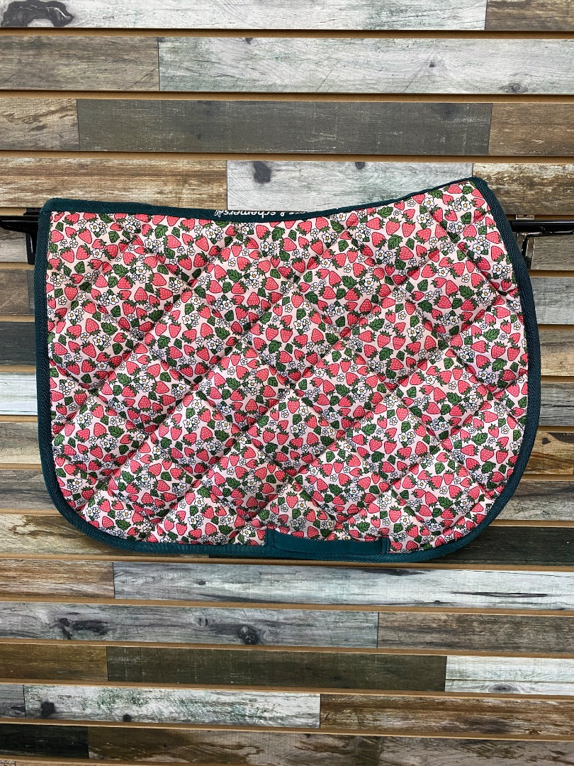 USED Dreamers & Scheamers English Saddle Pads full Red, White, Green
