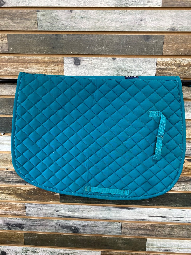 USED Dover Saddlery English Saddle Pad Teal