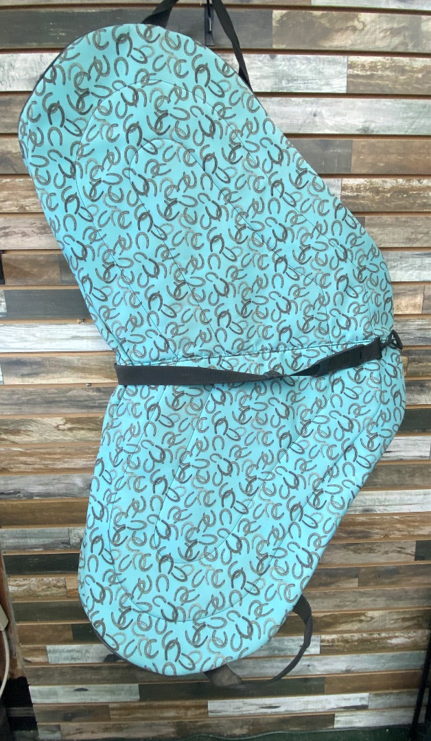 USED WOW English Saddle Carrier  Teal