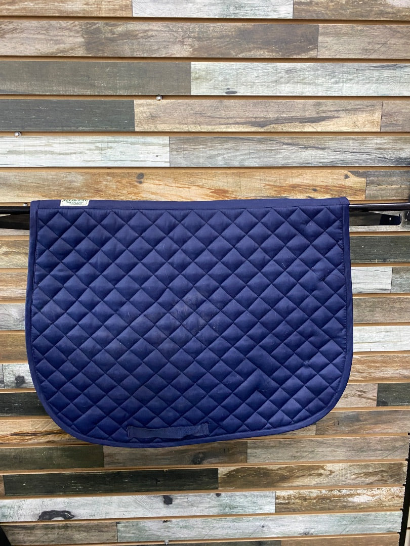 USED Dover All Purpose English Saddle Pad Navy