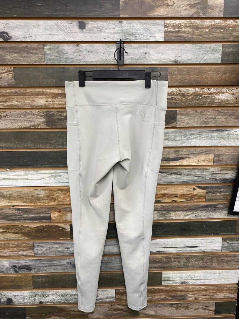 USED Smartpak Piper Knee Patch Tights Medium Light Blue