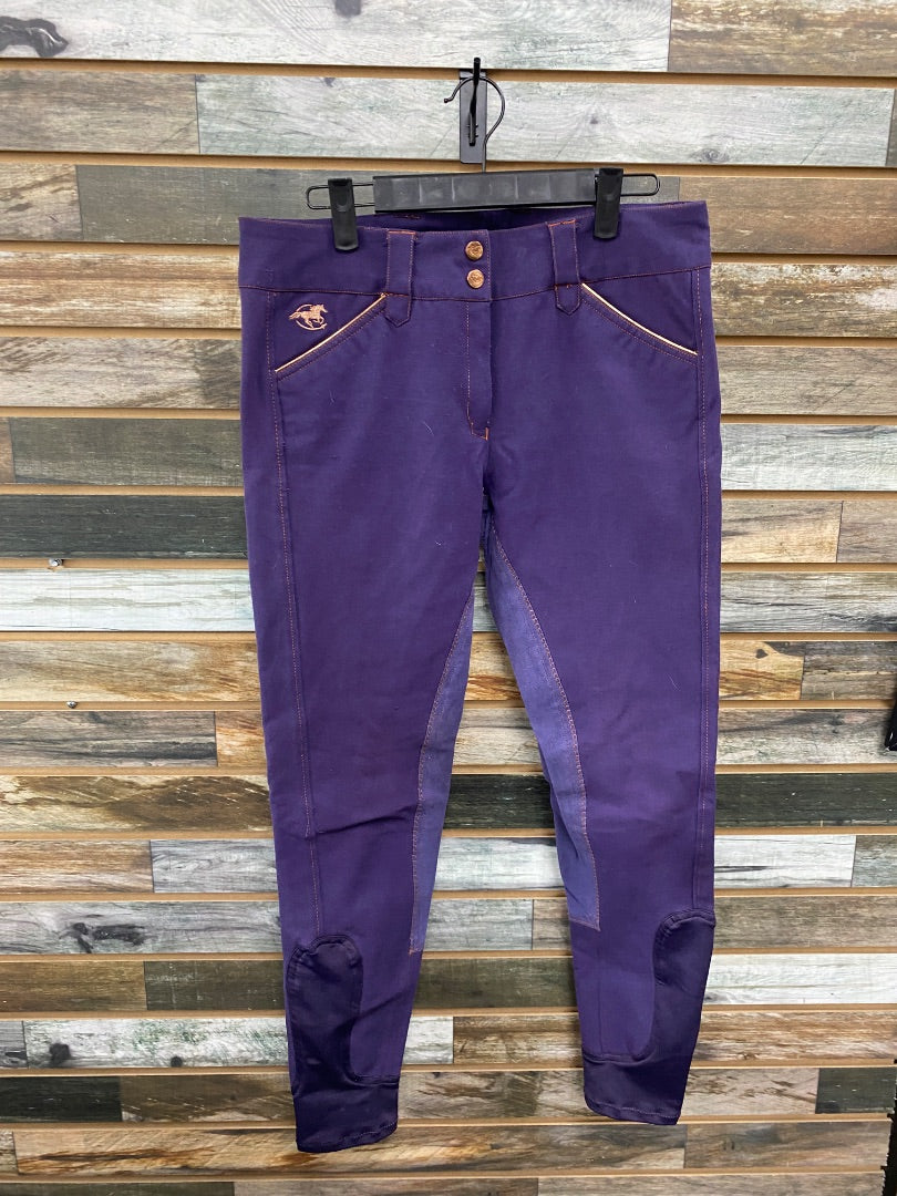 USED Smartpak Piper Ladies Fullseat Breech 30L Purple