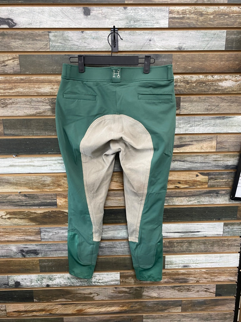 USED Smartpak Hadley Ladies Fullseat Breech 30L Green