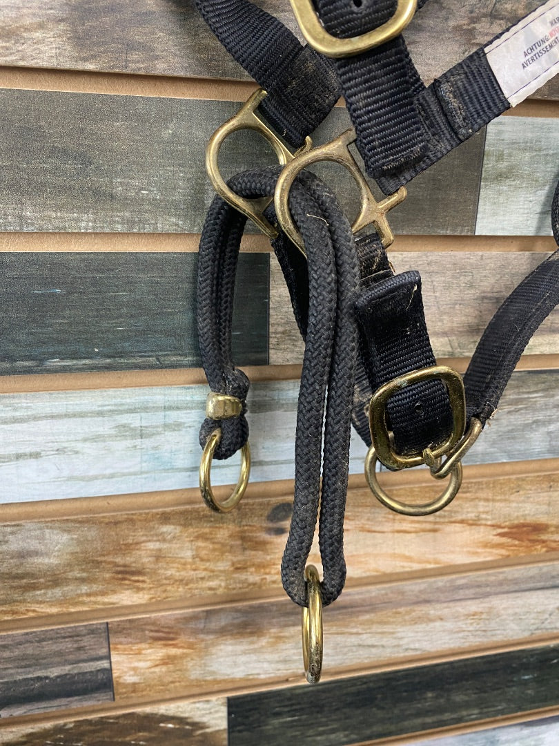 USED Monty Roberts Daully Schooling Halter Full Black