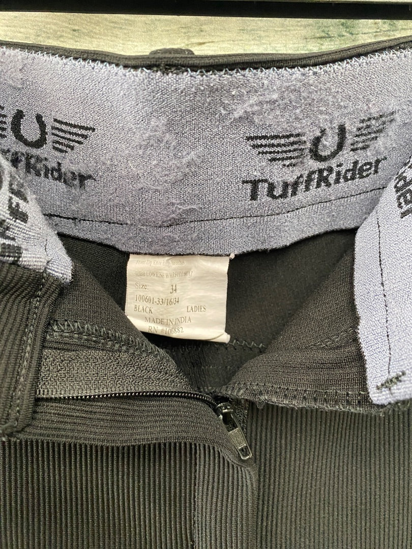 USED TuffRider Full Seat Breeches 34 Black