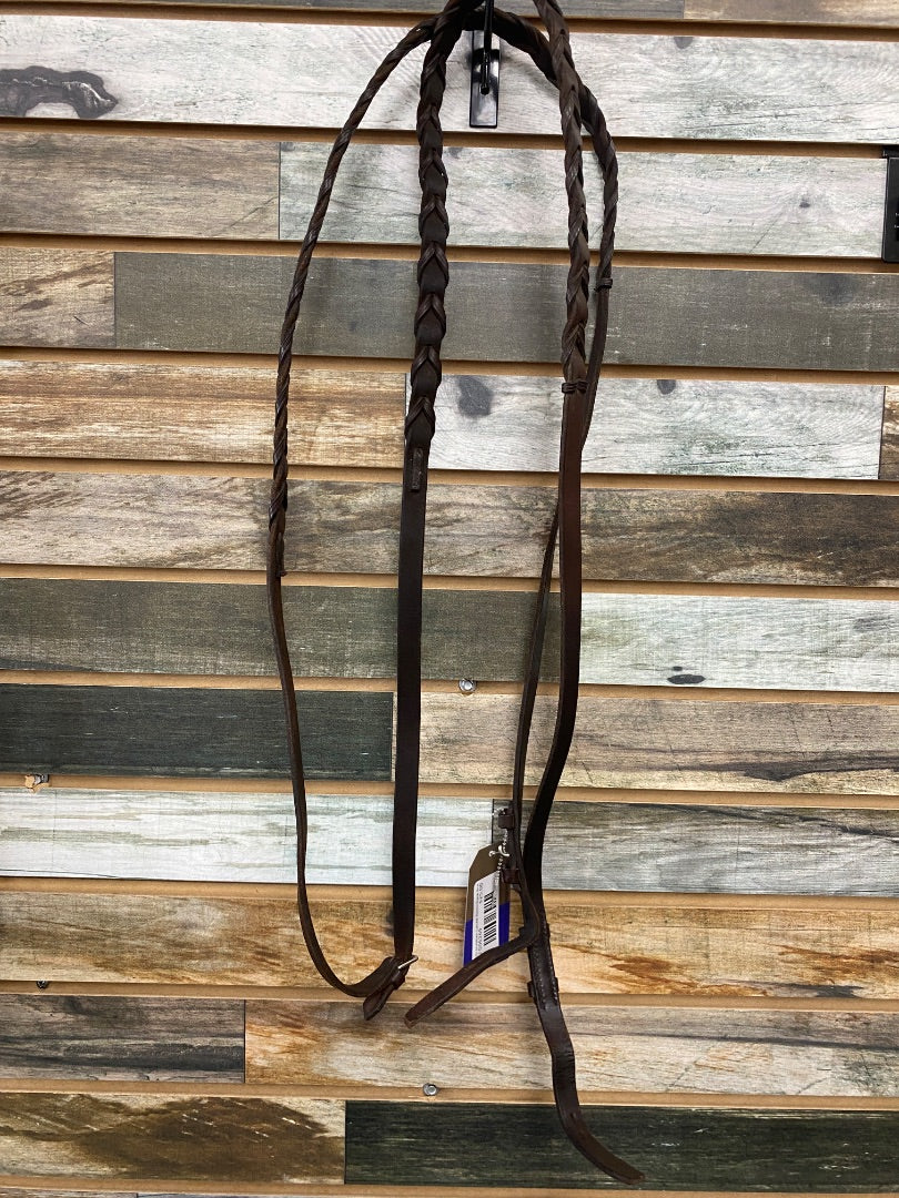 USED Stubben Laced Reins Dark Brown
