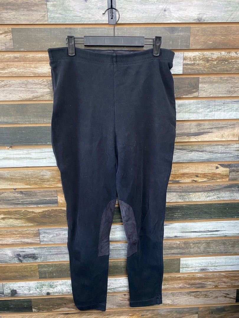 USED Knee Patch Breeches Large Black