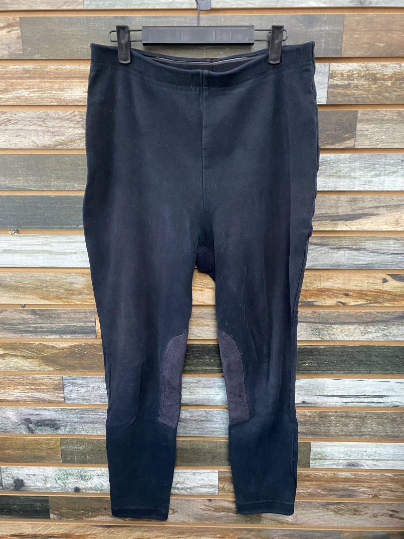 USED Knee Patch Breeches Large Black