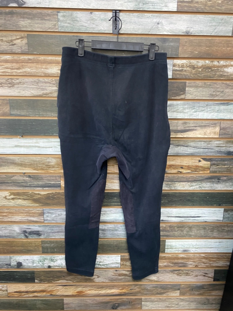 USED Knee Patch Breeches Large Black