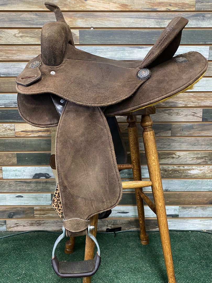 USED Tacktical Lightweight Barrel Saddle 15" Brown