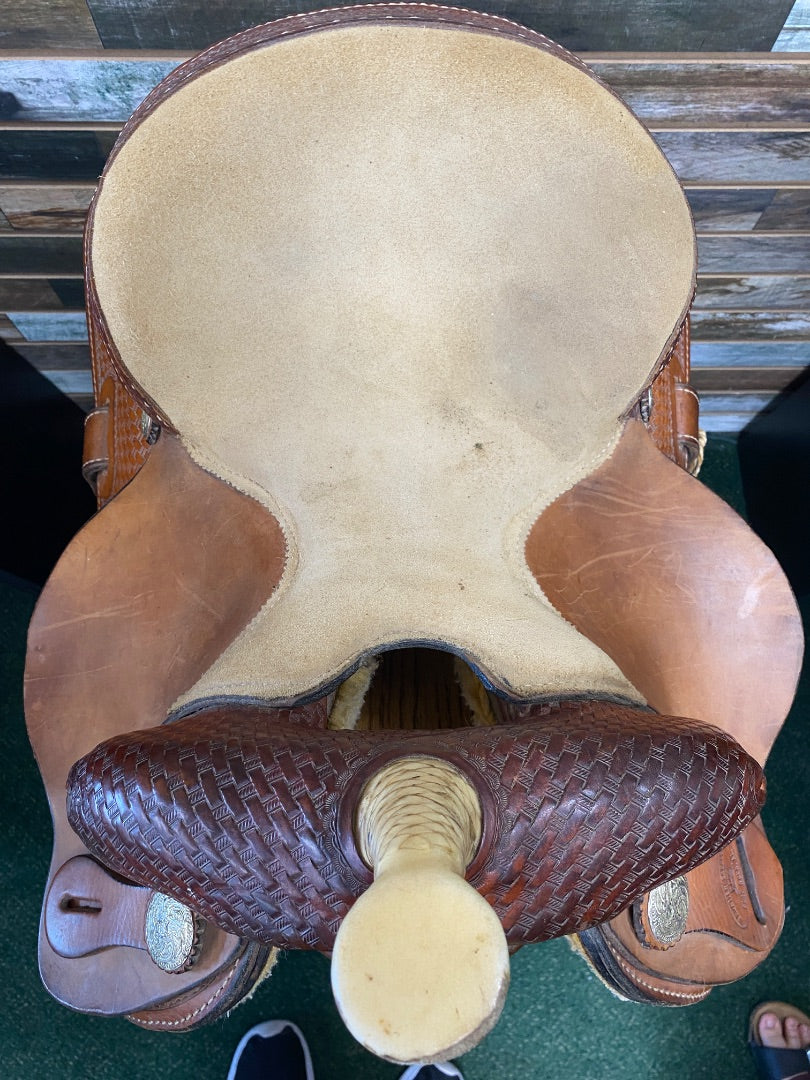 USED Frontier Saddlery Barrel Saddle 12” Medium Oil