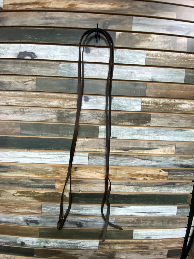 USED Flat Braided Driving Reins Pony Brown