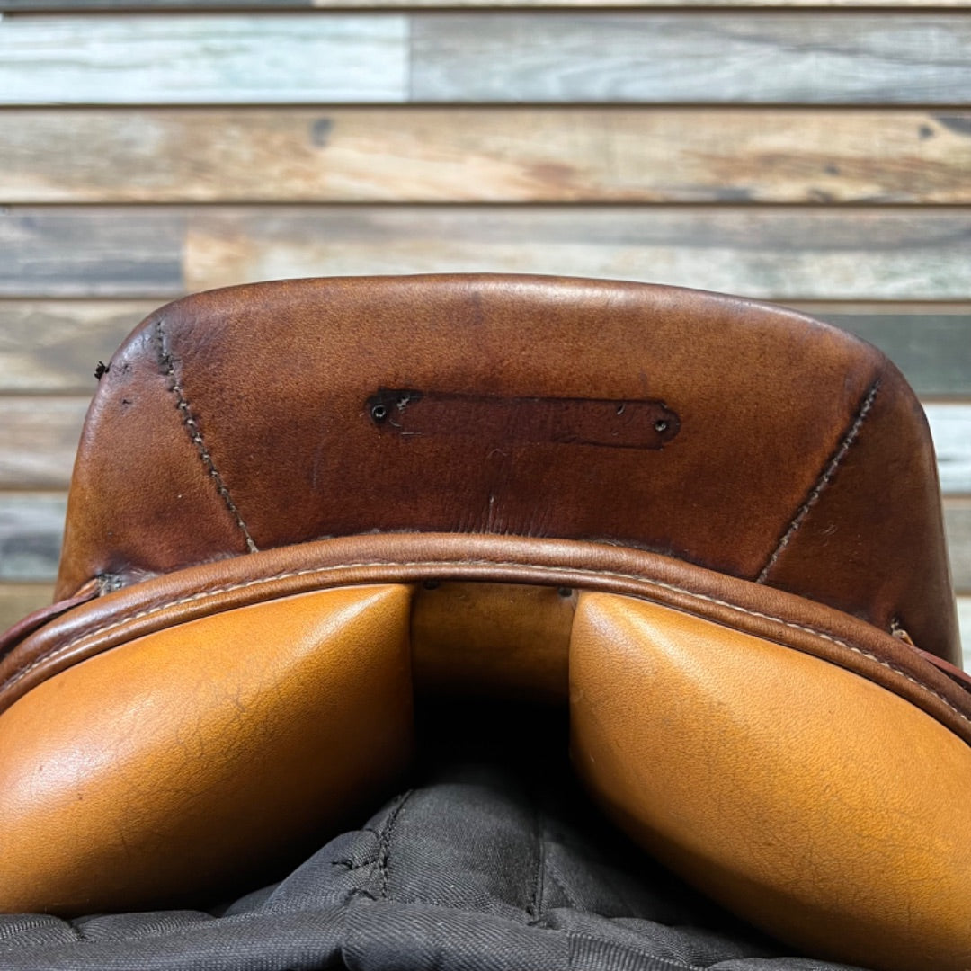 USED Collegiate English Saddle With Irons/Leathers 16.5” Medium Oil