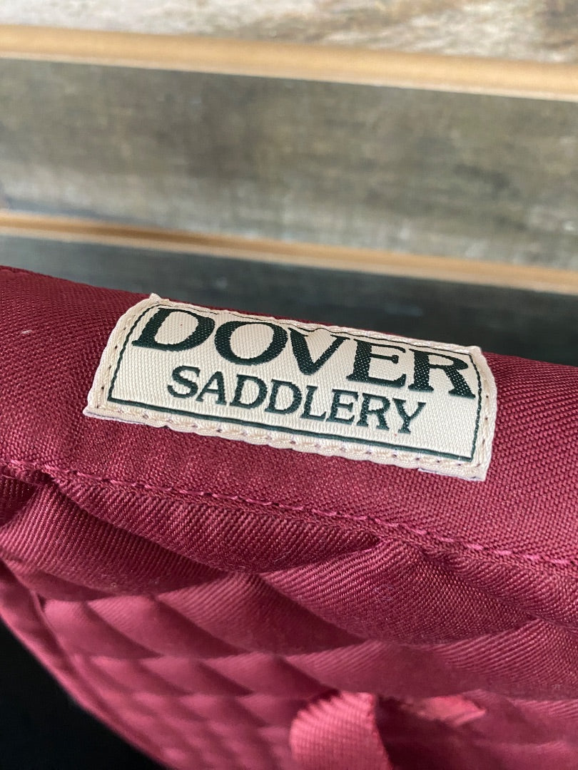 USED Dover Saddlery English Saddle Pads Horse Maroon
