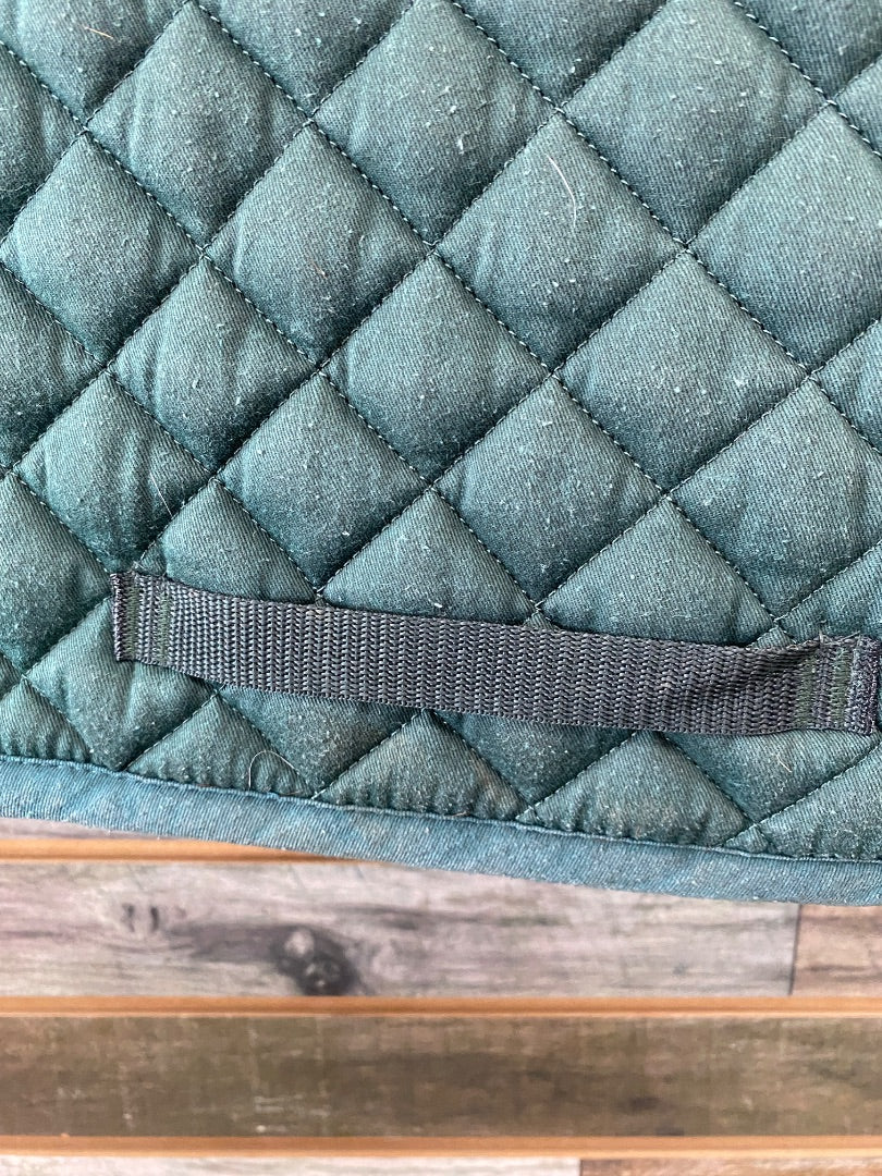 USED Dover Saddlery English Saddle Pads Horse Green