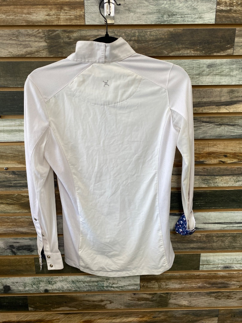 USED Tredstep Solo Long Sleeve Show Shirt Small White