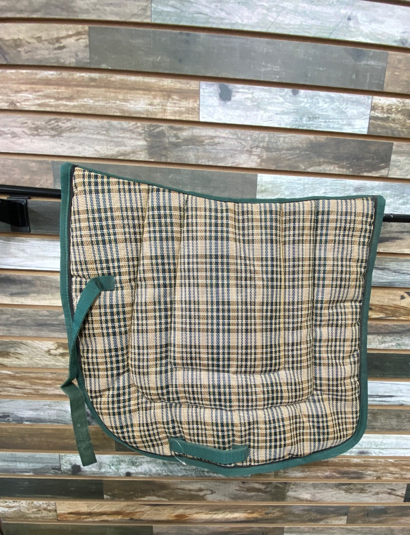 USED Kensington English Saddle Pad Full Hunter/Plaid