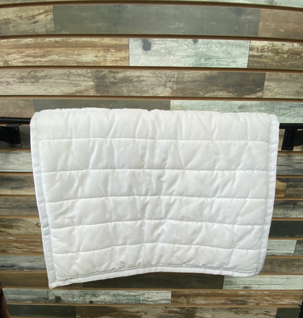 USED Dover English Saddle Pads White