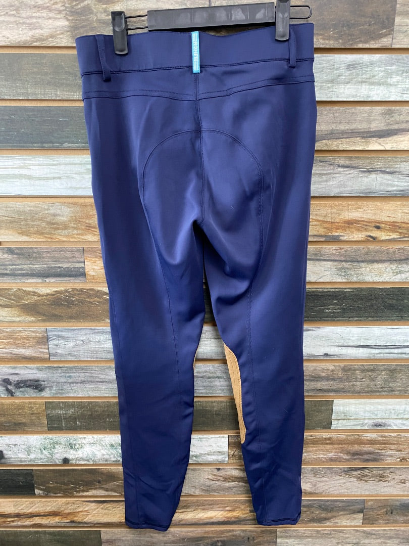 USED Romph Willow Ladies Kneepatch Breech 28 Navy