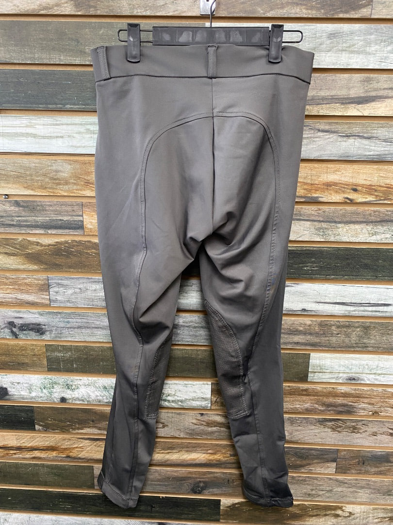 USED Riding Sport Knee Patch Breeches 28 Gray