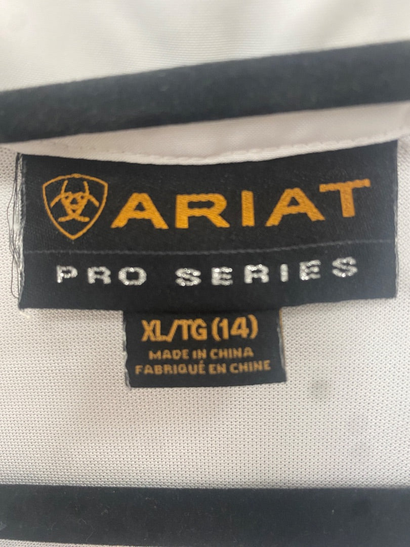 USED Ariat Short Sleeve Youth XL White