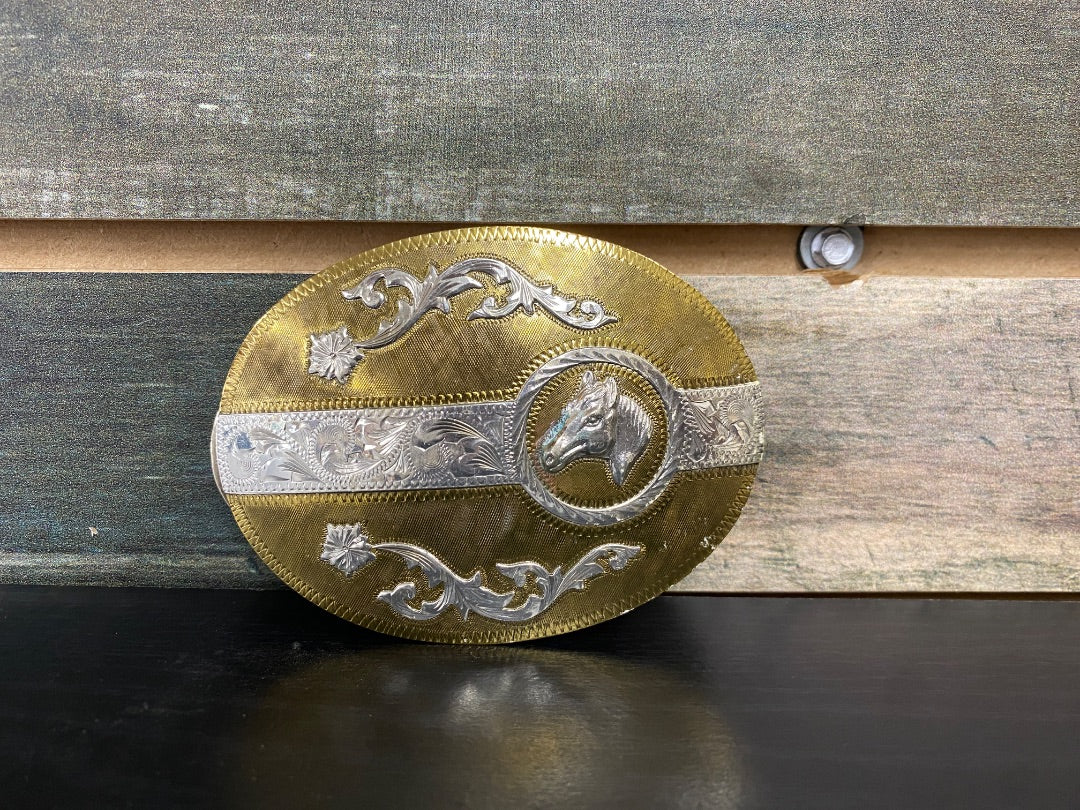 USED Belt Buckle Silver/Gold