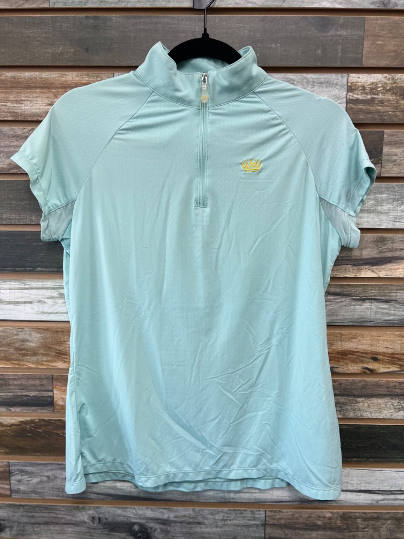 USED Kastel Denmark Ladies 1/4 Zip Sun Shirt Large Mint