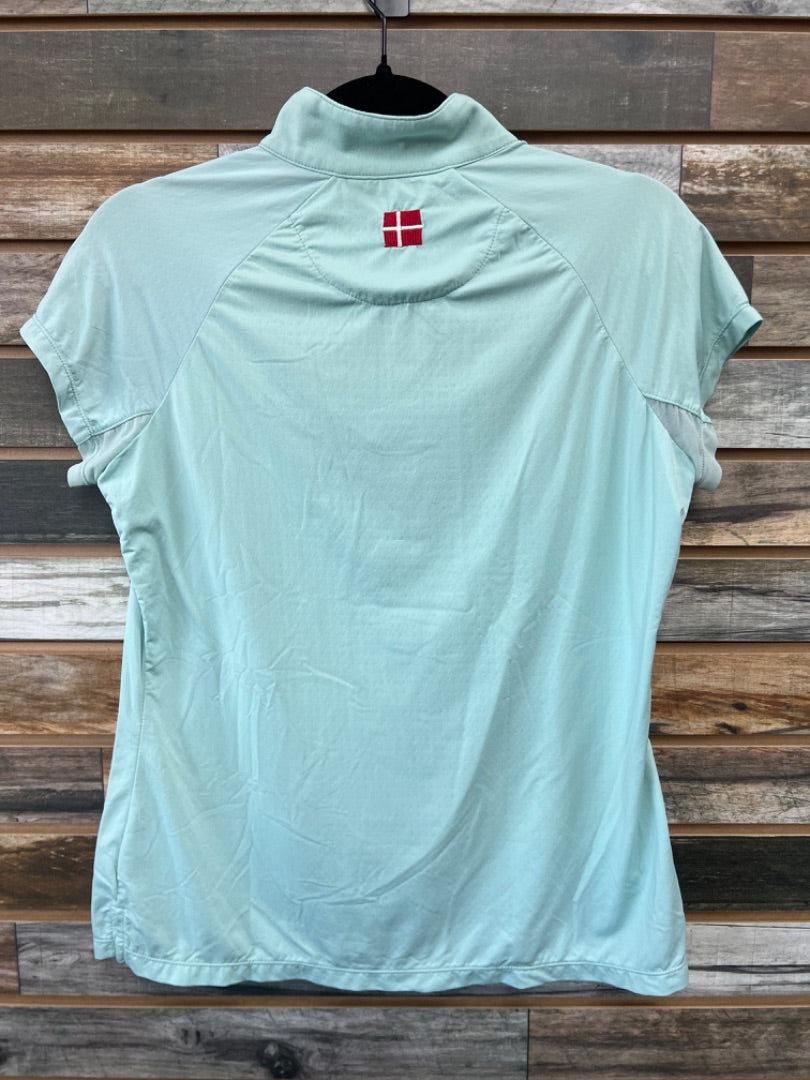 USED Kastel Denmark Ladies 1/4 Zip Sun Shirt Large Mint