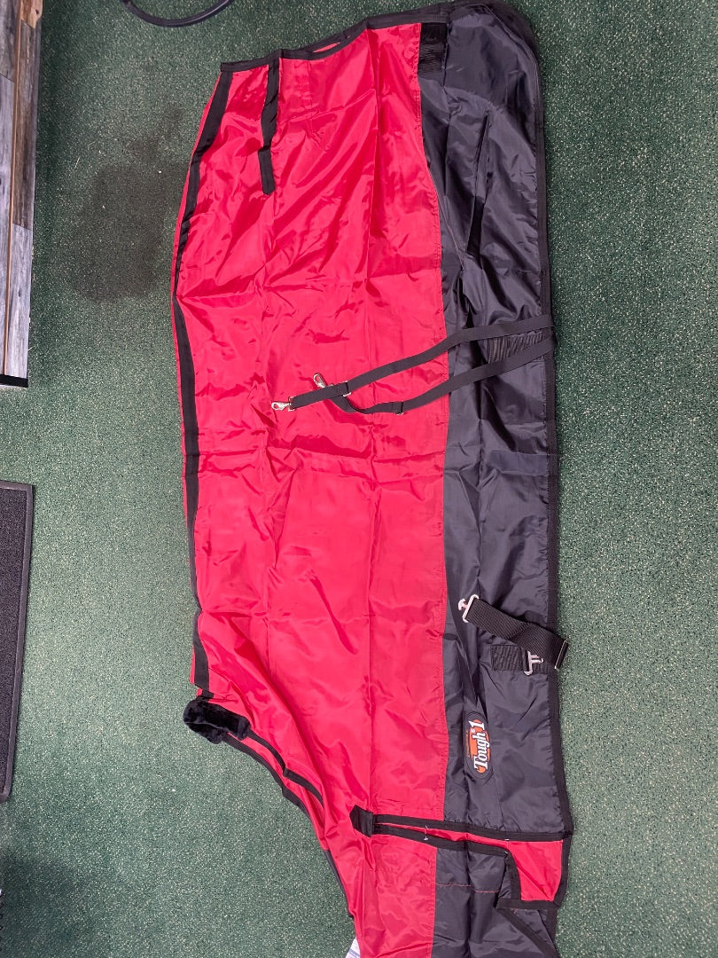 USED Tough 1 Stable Sheet Nylon 81” Red/Black