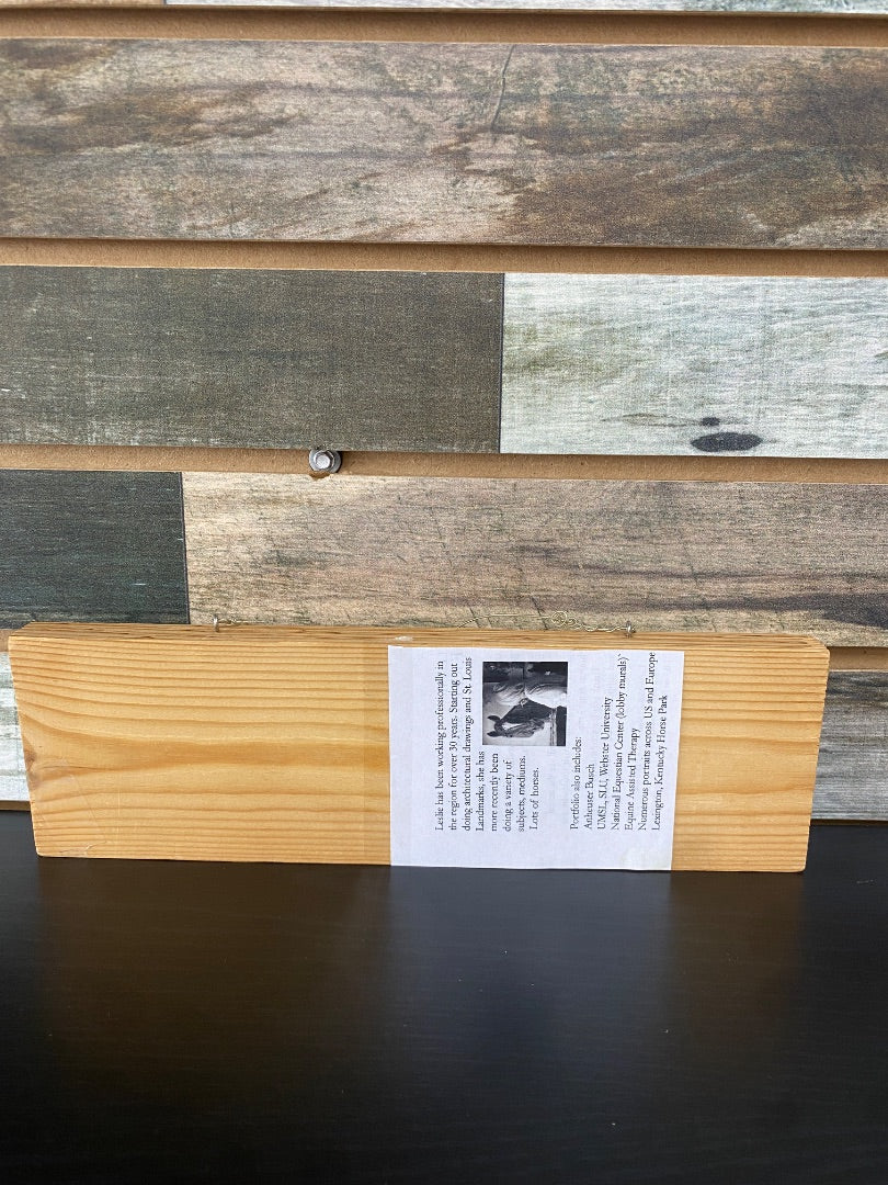 Holiday Wood Burn Decor 4"x10"