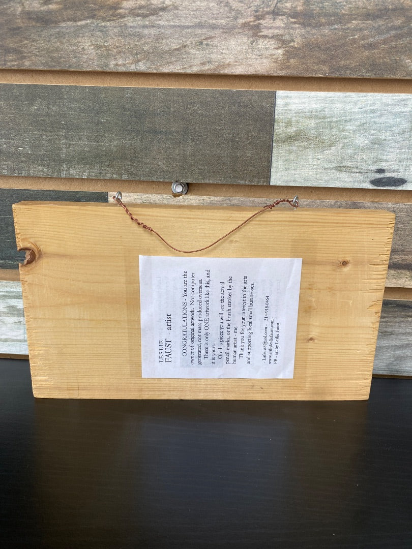 Holiday Wood Burn Decor 5"x8"