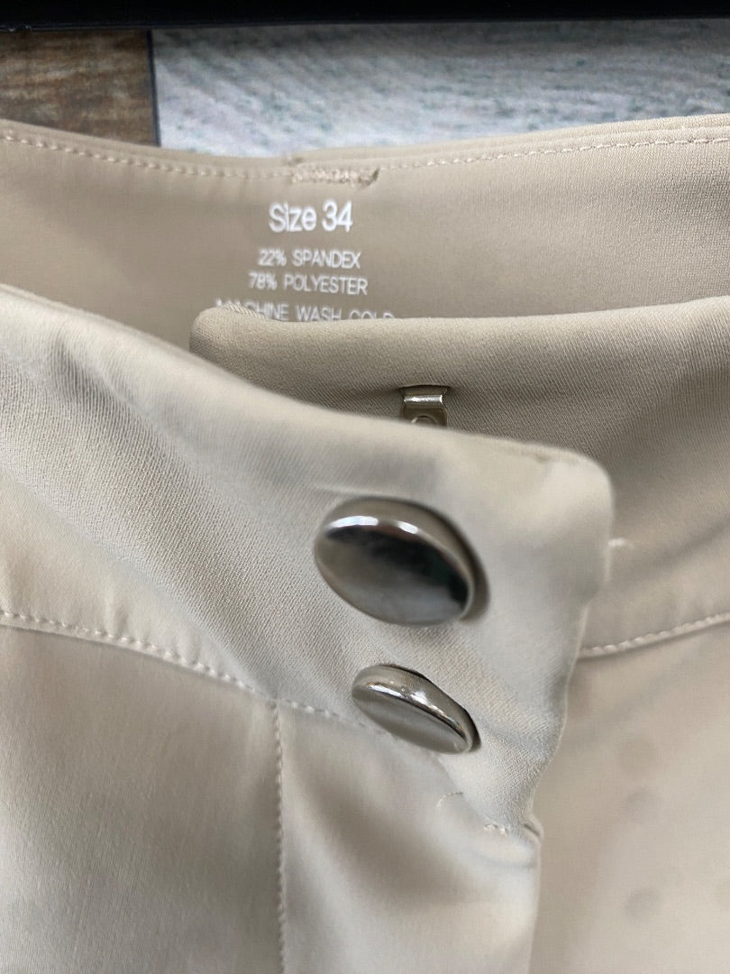 USED Knee Patch Breeches 34 Tan